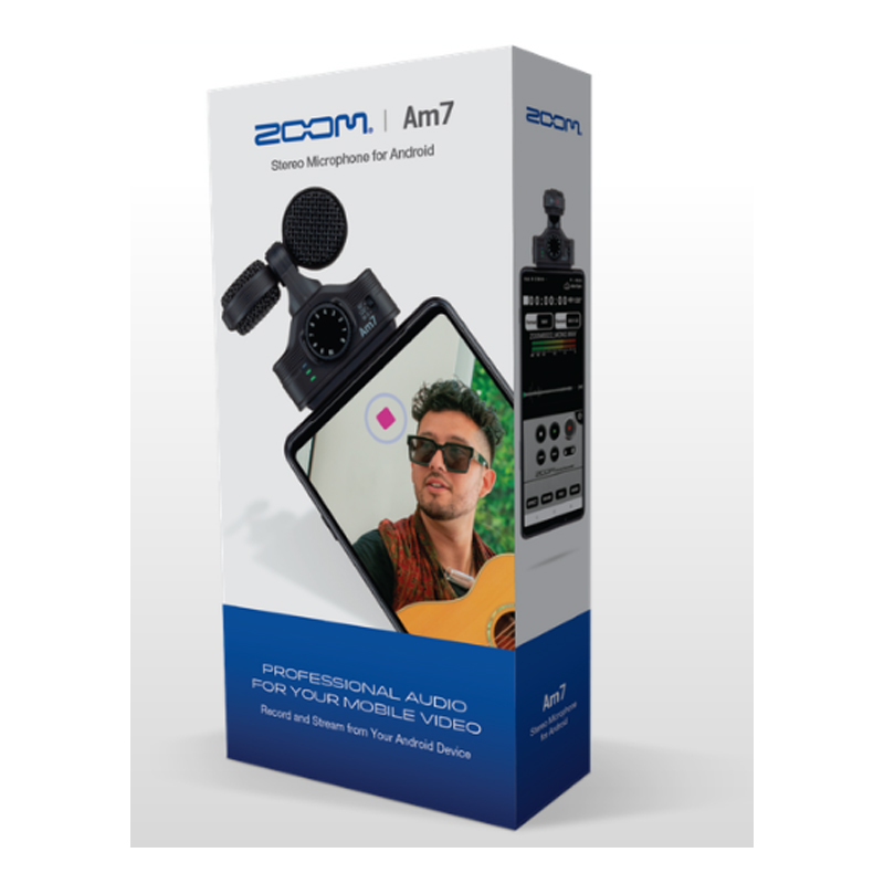 Zoom Am7 Mid-Side Stereo Microphone For Android USB-C Connector