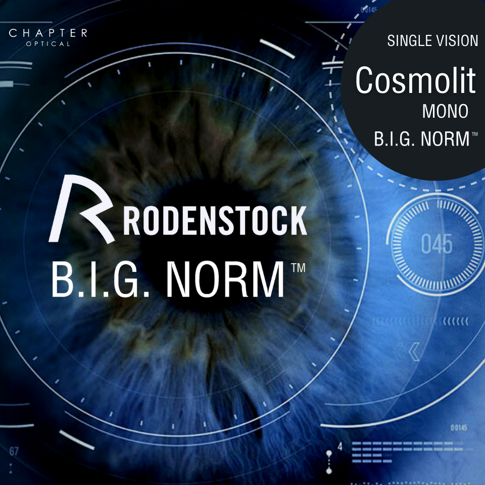 RODENSTOCK COSMOLIT B.I.G. NORM MONO เลนส์แว่นตาโรเด้นสต๊อก มุมมองสบายตา ด้วย AI Technology