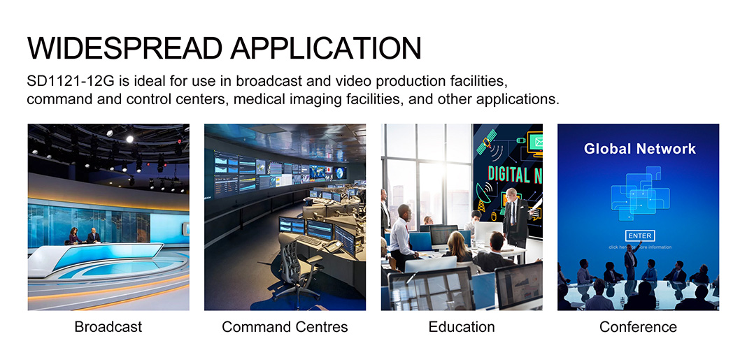 AVMatrix - SD1121-12G 1x2 12G-SDI Reclocking Signal Repeater
