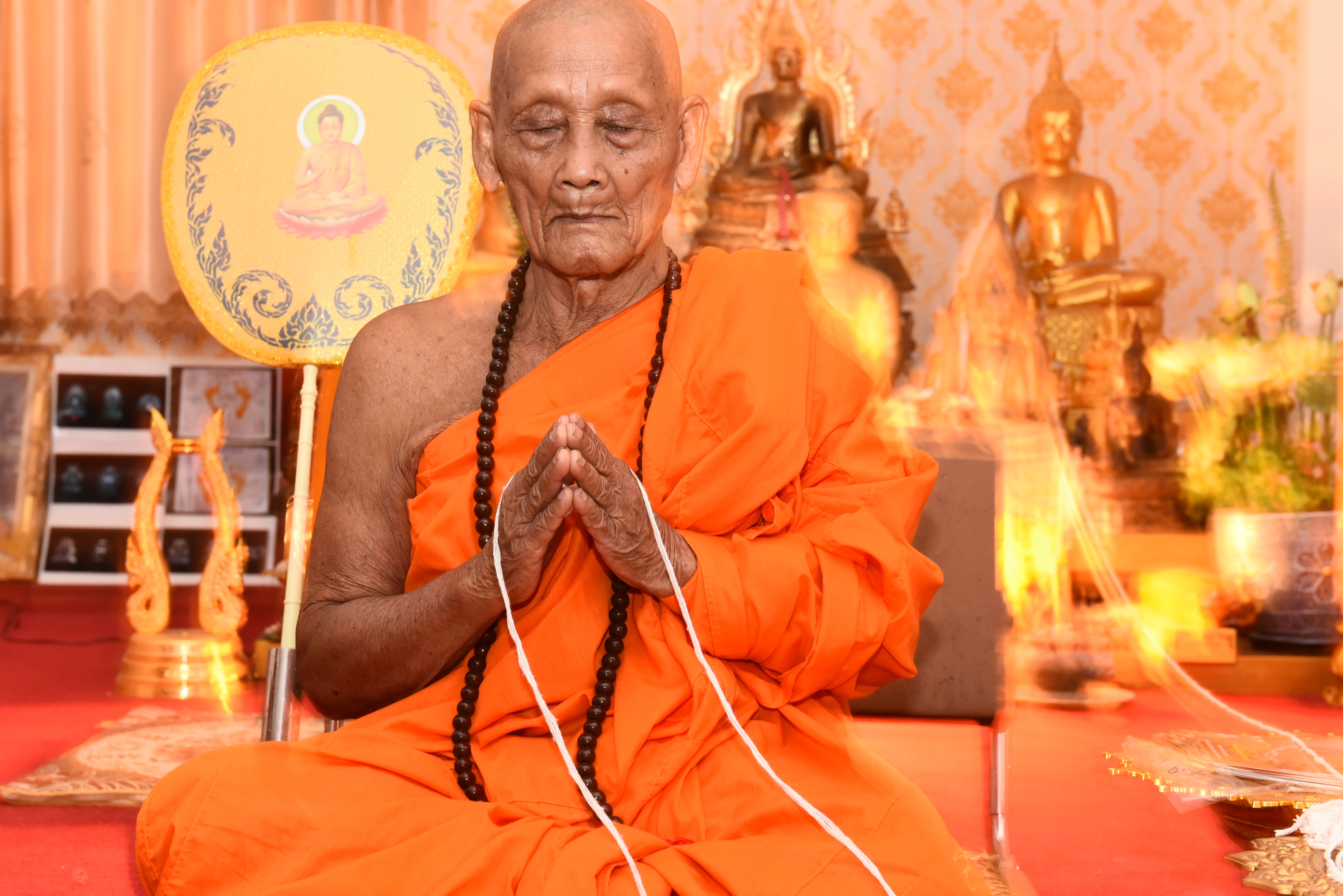 พระนาคปรกโภคทรัพย์ เนื้อเจ้าน้ำเงิน หลวงปู่จันทร์ วัดซับน้อย