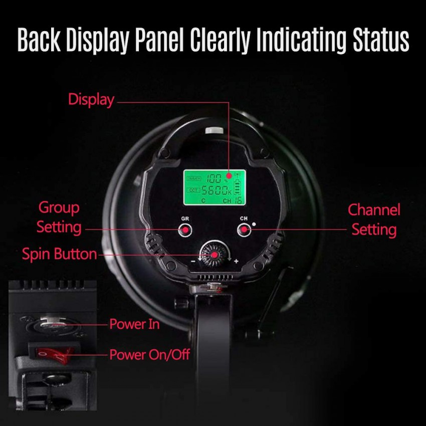 NiceFoto HC-1000SB LED 100W 5600K สีตรง CRI95+ TLCI95+ ไฟสตูดิโอคุณภาพสูง รับประกันศูนย์ไทย