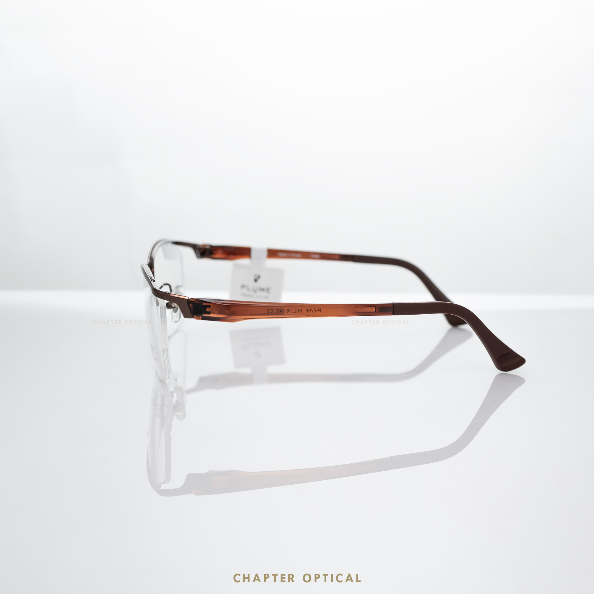 กรอบแว่นตาแบรนด์ PLUME รุ่น P-2769-C3 แบรนด์เกาหลีใต้แท้ สินค้านำเข้า