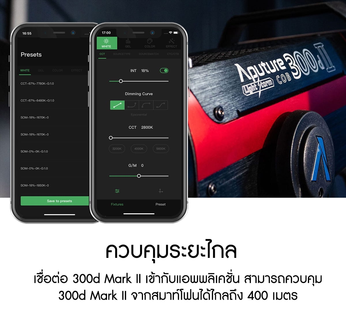 Aputure Light Storm LS300D II LED light V-Mount ไฟสตูดิโอคุณภาพสูง รับประกันศูนย์ไทย