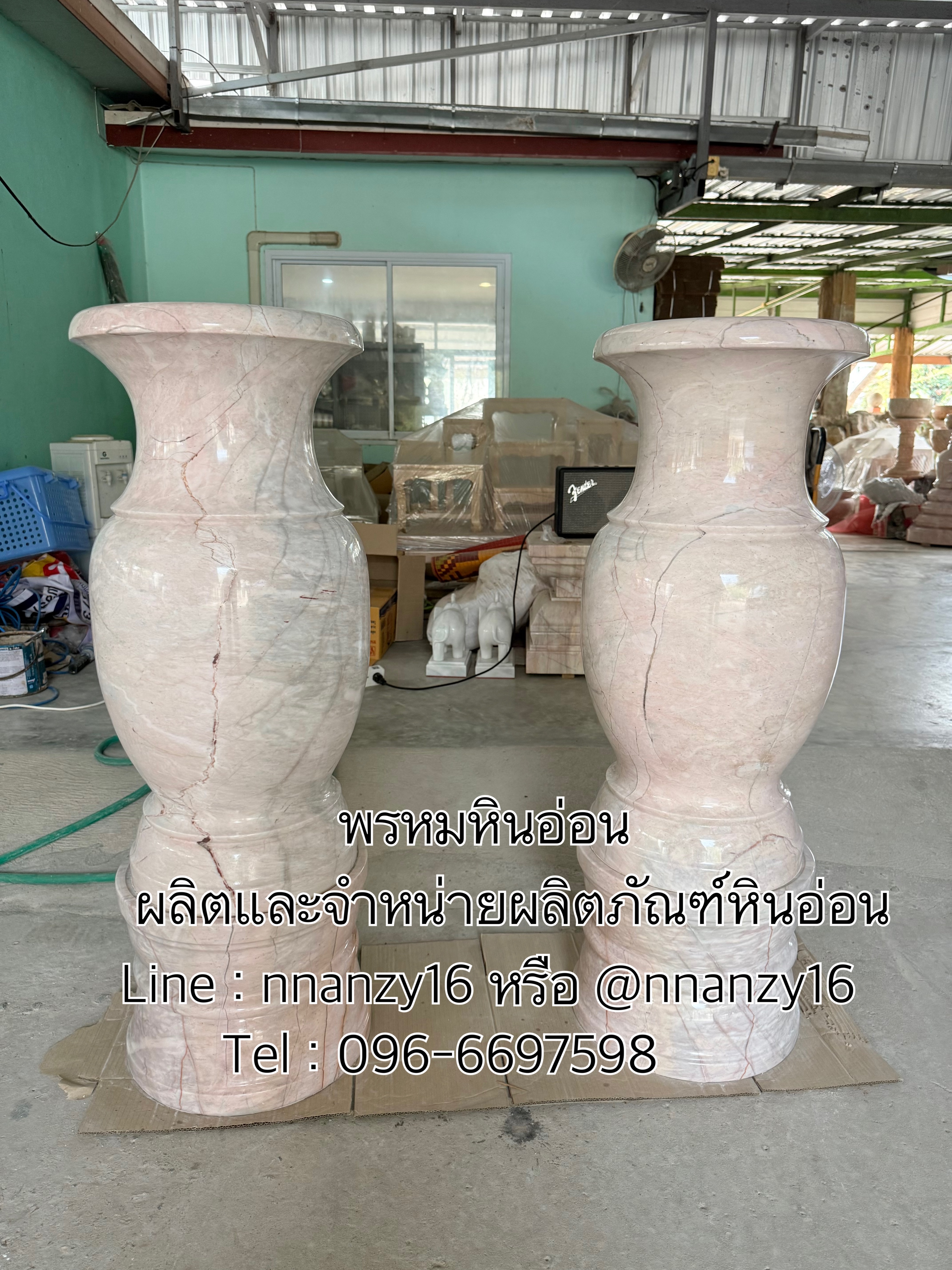 แจกันหินอ่อน80ซม