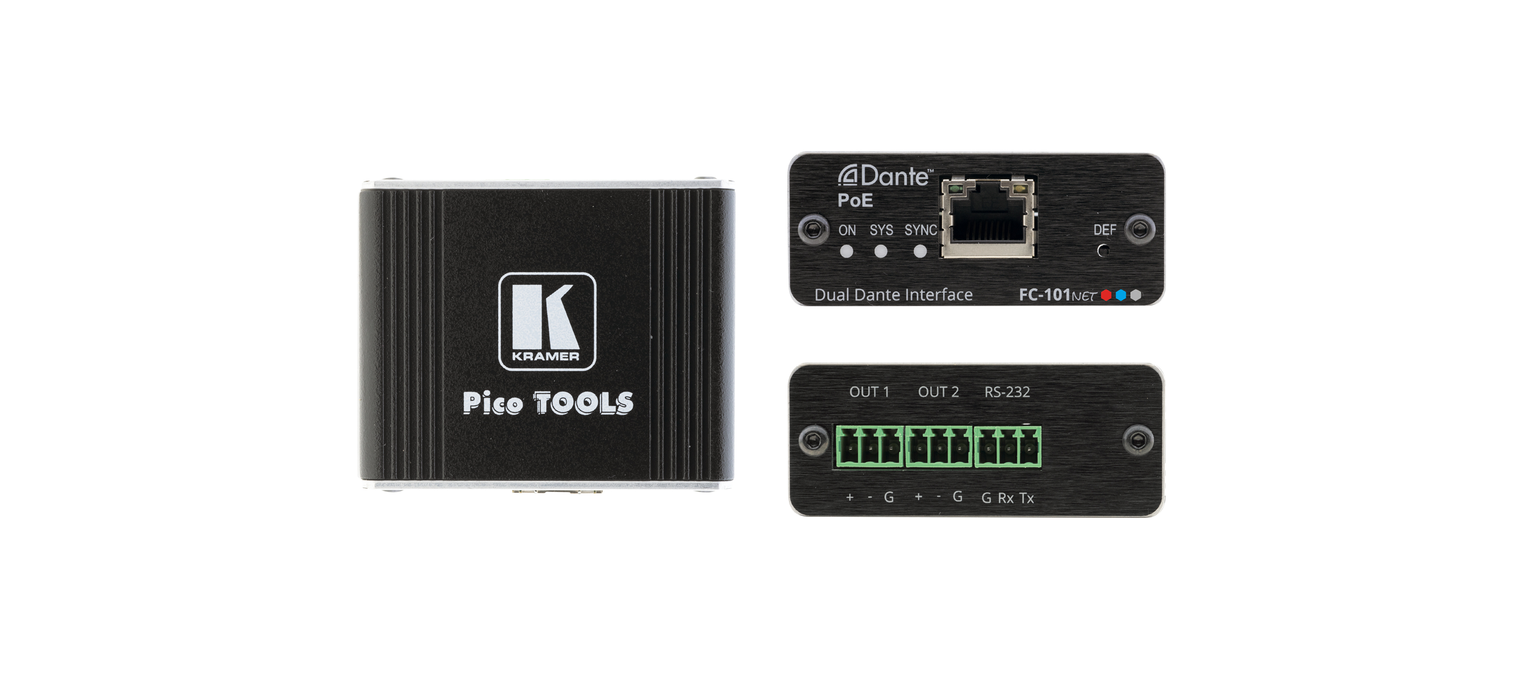 kramerav : FC-101 Net2–Channel Dante Decoder & PoE Acceptor