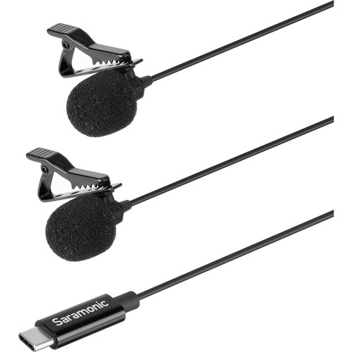 Saramonic LavMicro U3C 6m Lavalier Dual Microphone with Detachable Lightning Connectorfor Type C