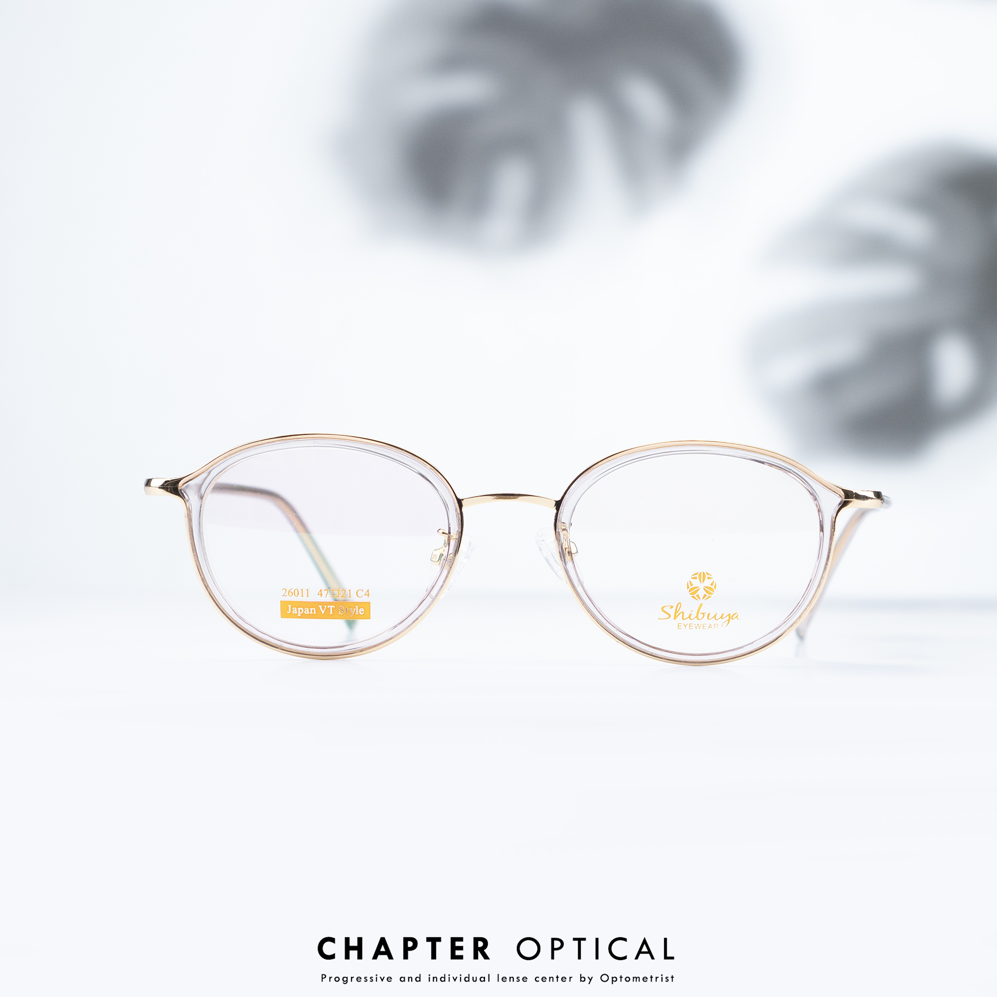 กรอบแว่นแฟชั่น รุ่น 26011 c4 ( พร้อมเลนส์สายต 1990 บาท )