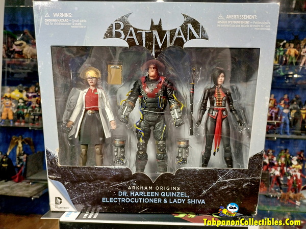 [2015.10] DC Collectibles Batman Arkham Origins Dr.Harleen Quinzel, Electrocusioner & Lady Shiva 3-Pack