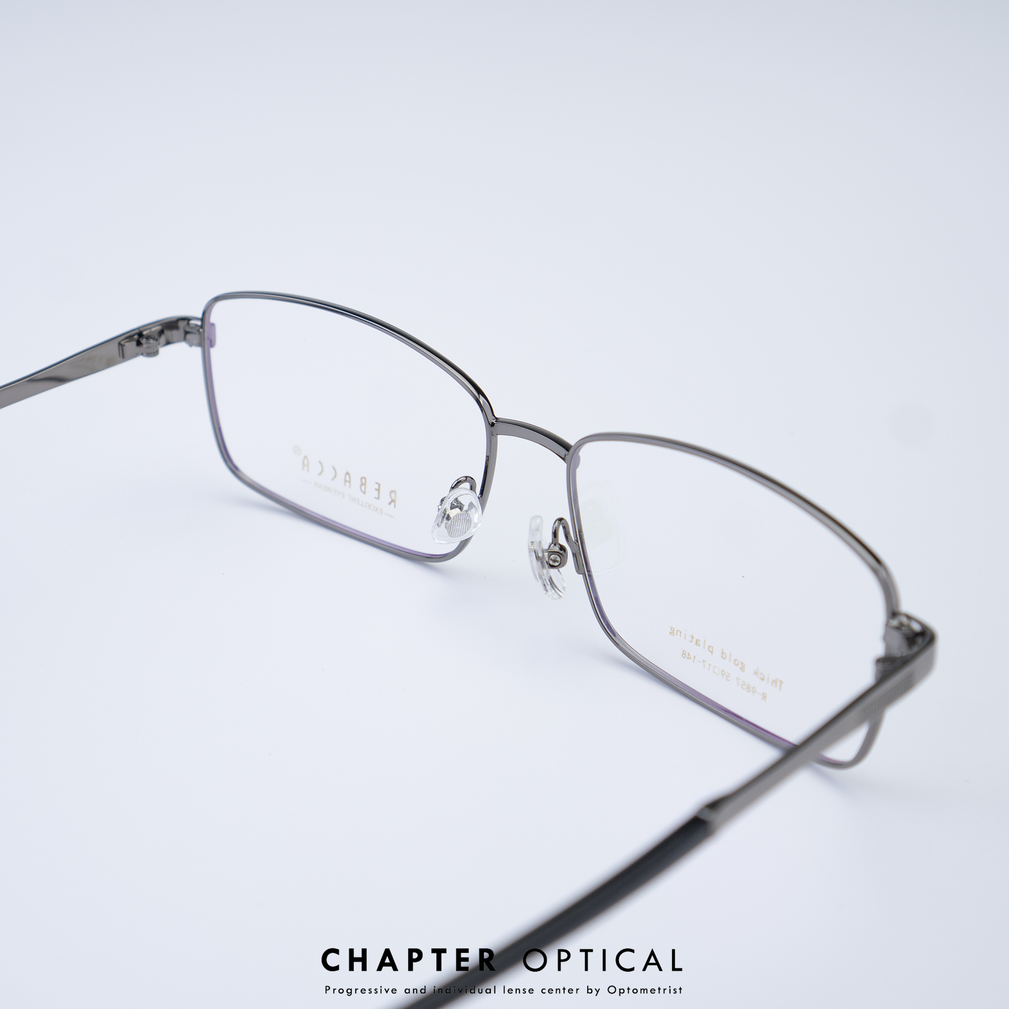 กรอบแว่นแฟชั่น รุ่น R-9857-C.black ( พร้อมเลนส์สายต 1990 บาท )