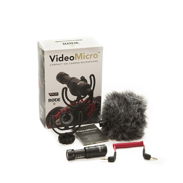 RODE VideoMicro ไมโครโฟน ขนาดเล็ก รับเสียงแบบ Directional Condenser สำหรับกล้อง,สมาร์ทโฟน
