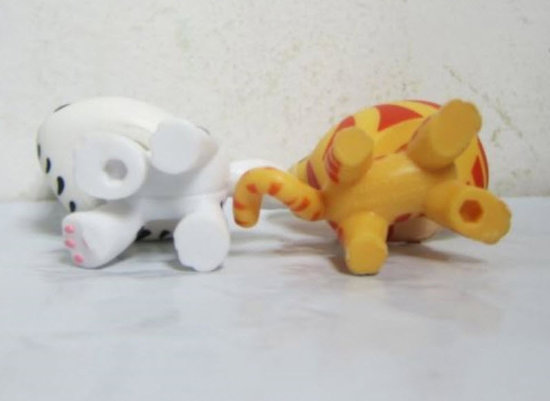 แพ็คคู่แมวลายเสือ ขาว-เหลือง