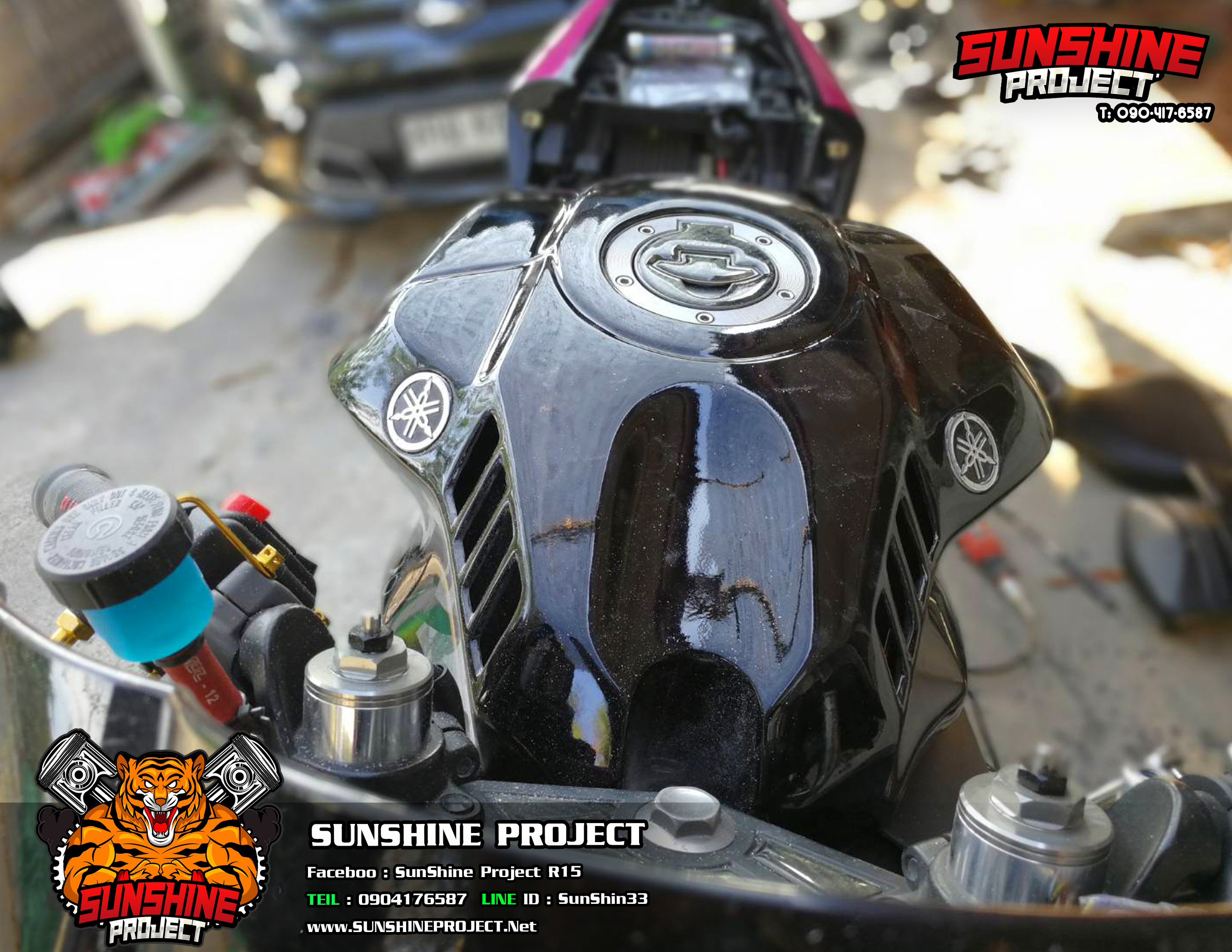 ครอบถังแต่งR3ทรงR1Mตรงรุ่น2017