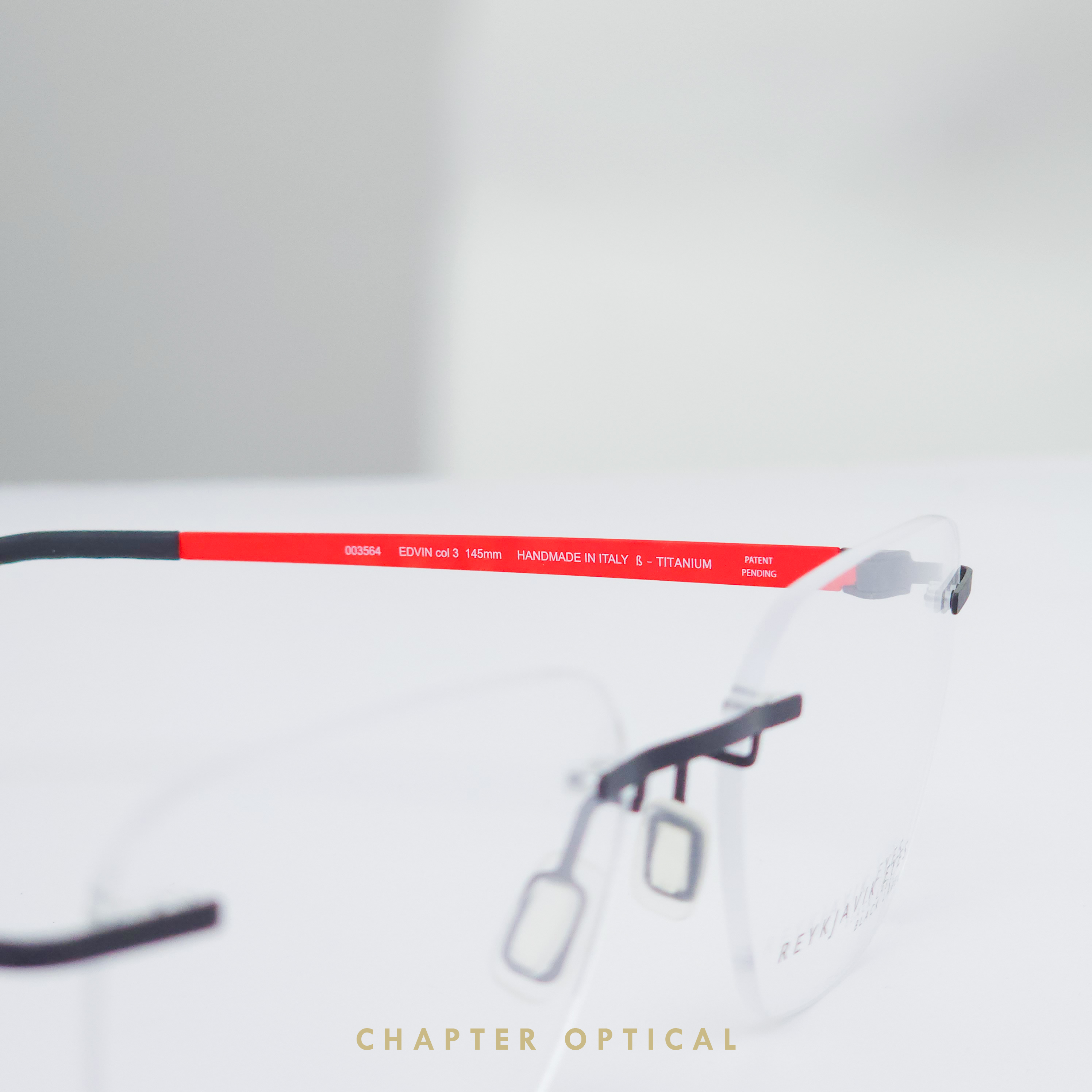 กรอบแว่นตา REYKJAVIK รุ่น EDVIN สี Col.3 / กรอบเจาะ ไร้ขอบ วัสดุเบต้าไทเทเนียม เบา ยืดหยุ่น (ออสเตรีย)