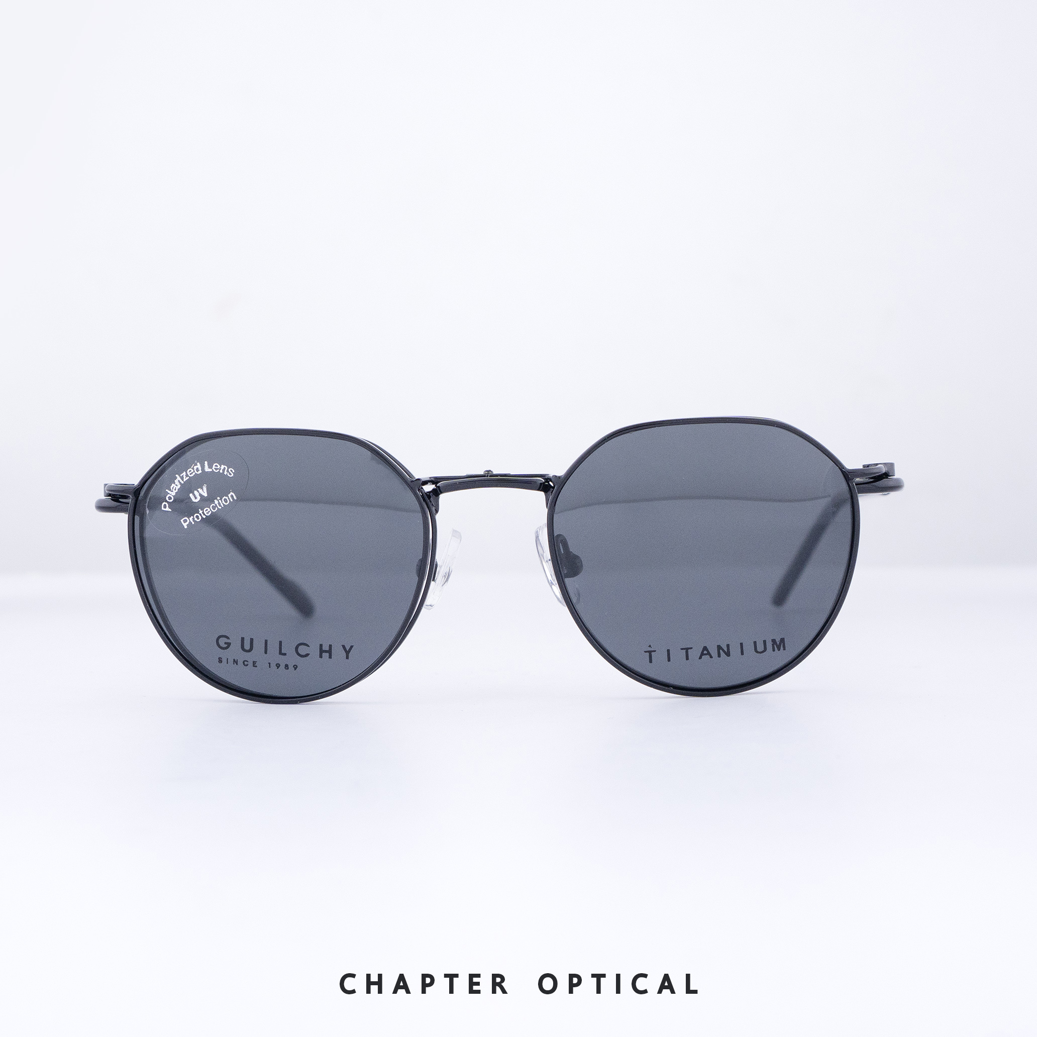 กรอบแว่นตา GUILCHY รุ่น MS-2-C06 แว่นไทเทเนียมพร้อมคลิปออนแม่เหล็ก Polarized
