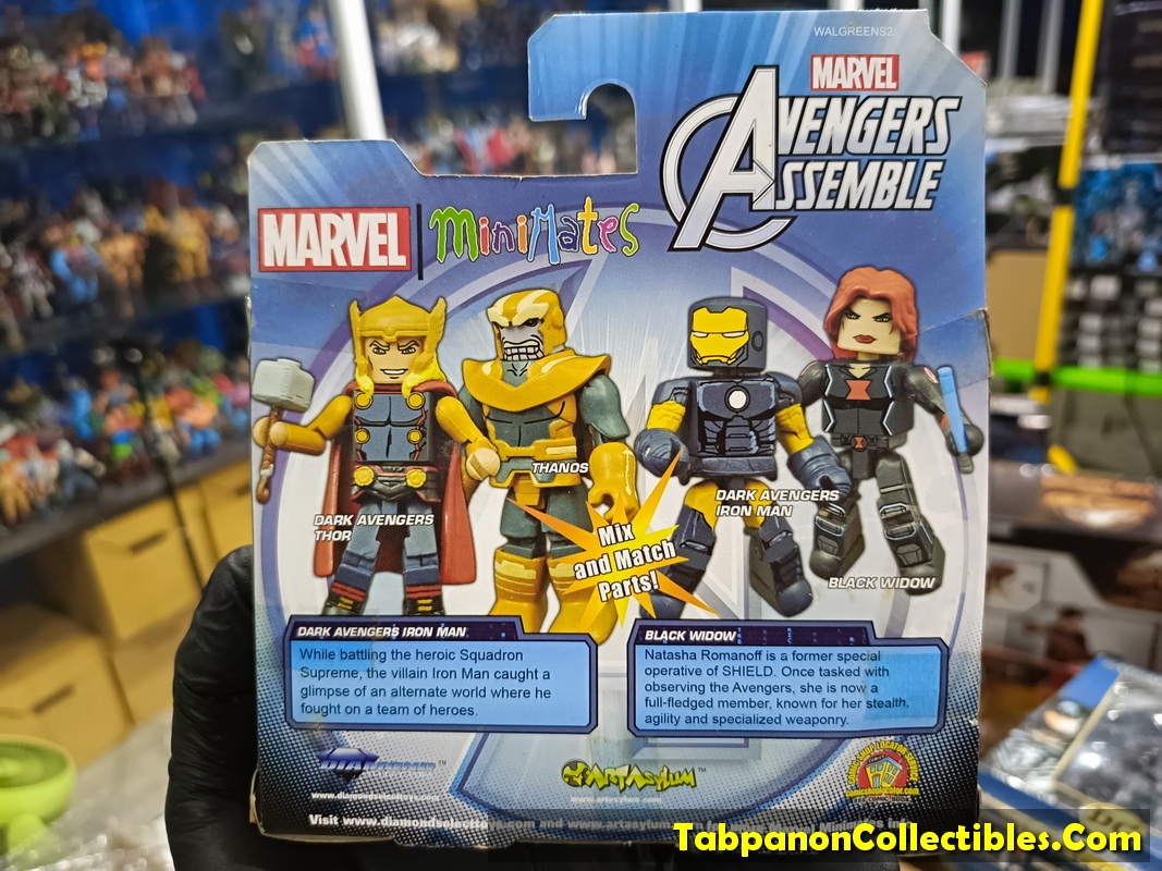 Minimates Marvel Walgreens S2 Dark Aventers Iron Man and Black Widow 2-Pack