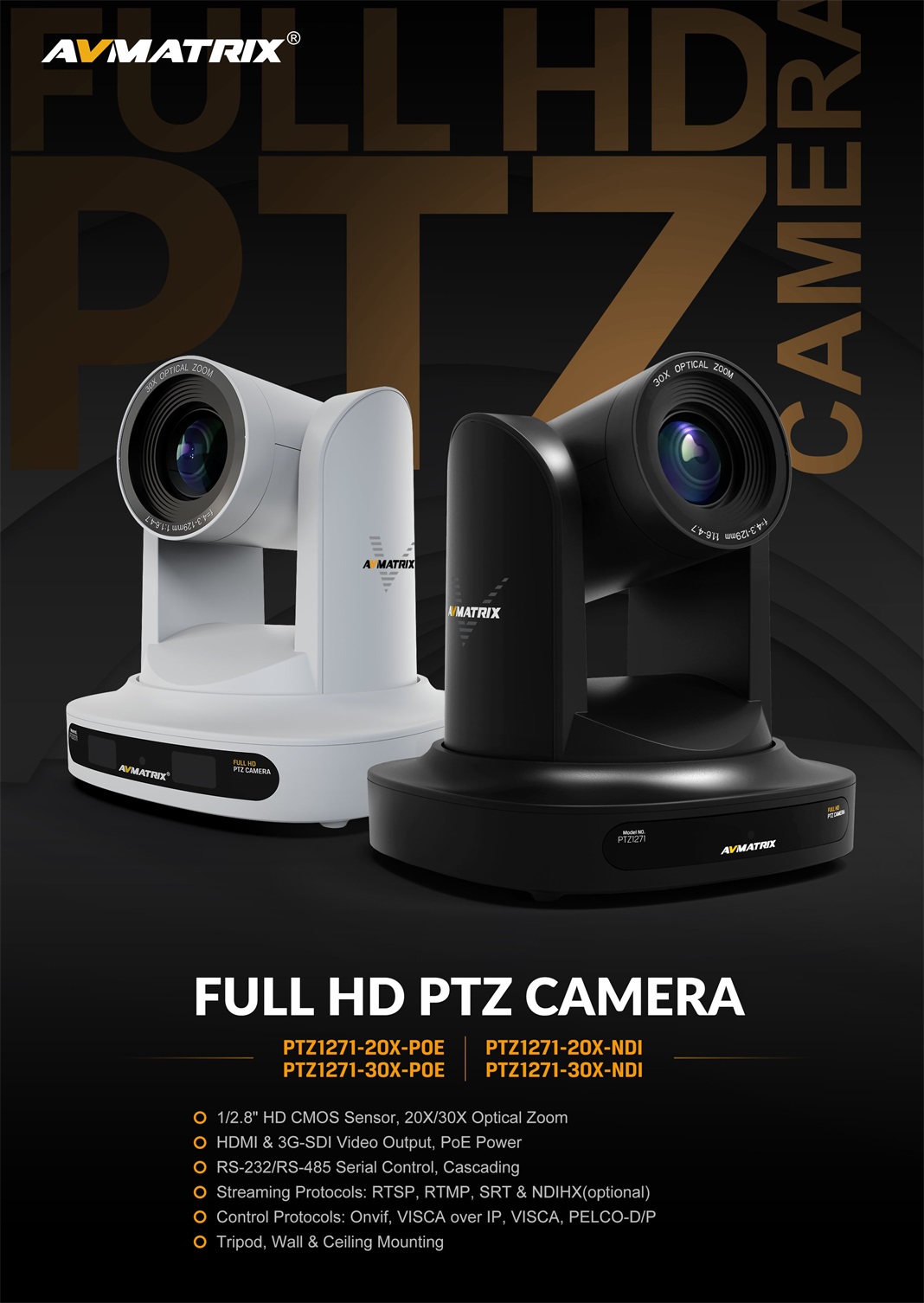 AVMatrix - PTZ1271 Full HD PTZ Camera