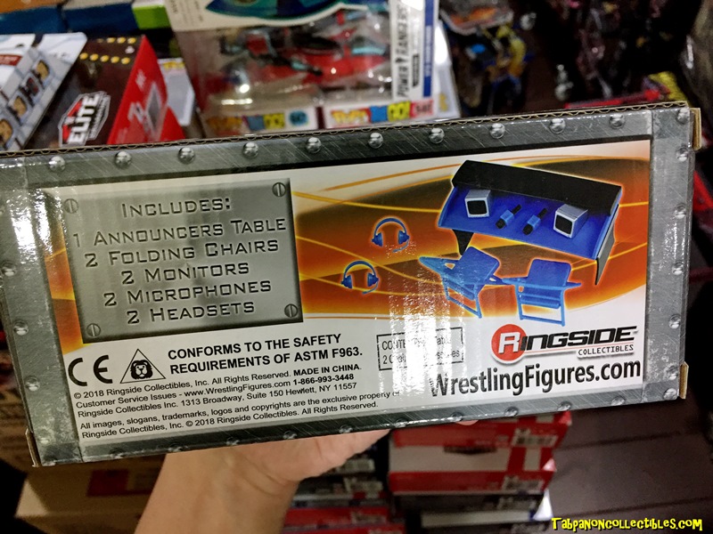 Wretling Accessories - Commentators Playset (Blue) (โต๊ะผู้บรรยาย สีฟ้า)