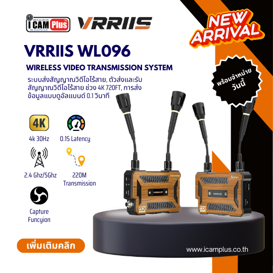 VRRIIS WL096 4K Ultra HD HDMI Wireless Transmitter System