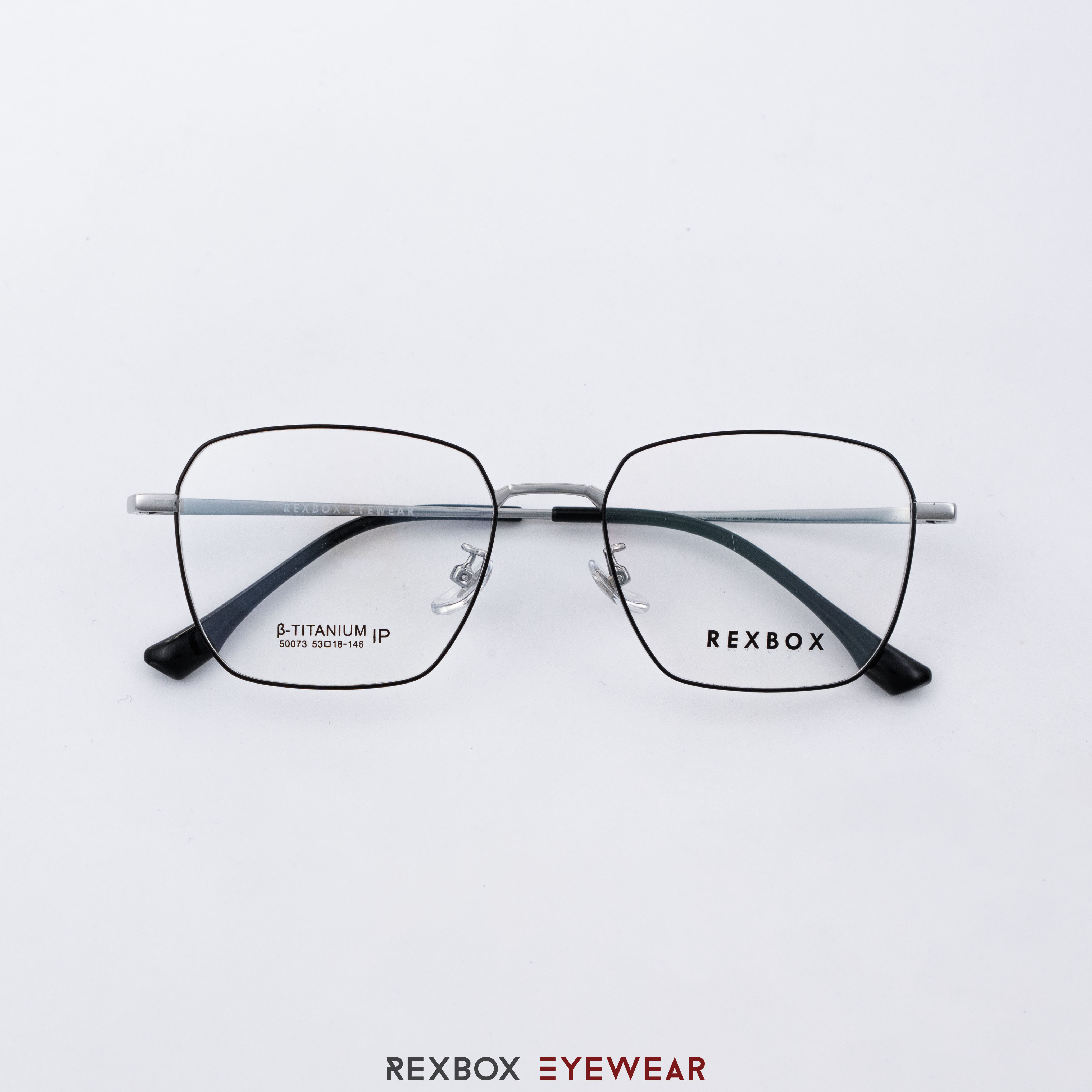 REXBOX รุ่น B-TITANIUM ไทเทเนียม พร้อมคลิปออน Polarized สีดำฉาบปรอทด้านหลังกันยูวี (50073-C27)