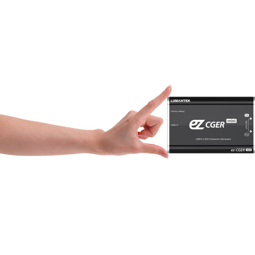 Lumantek ez-CGER mini Live HD-SDI USB Fill/Key and CG Generator with CGER Software