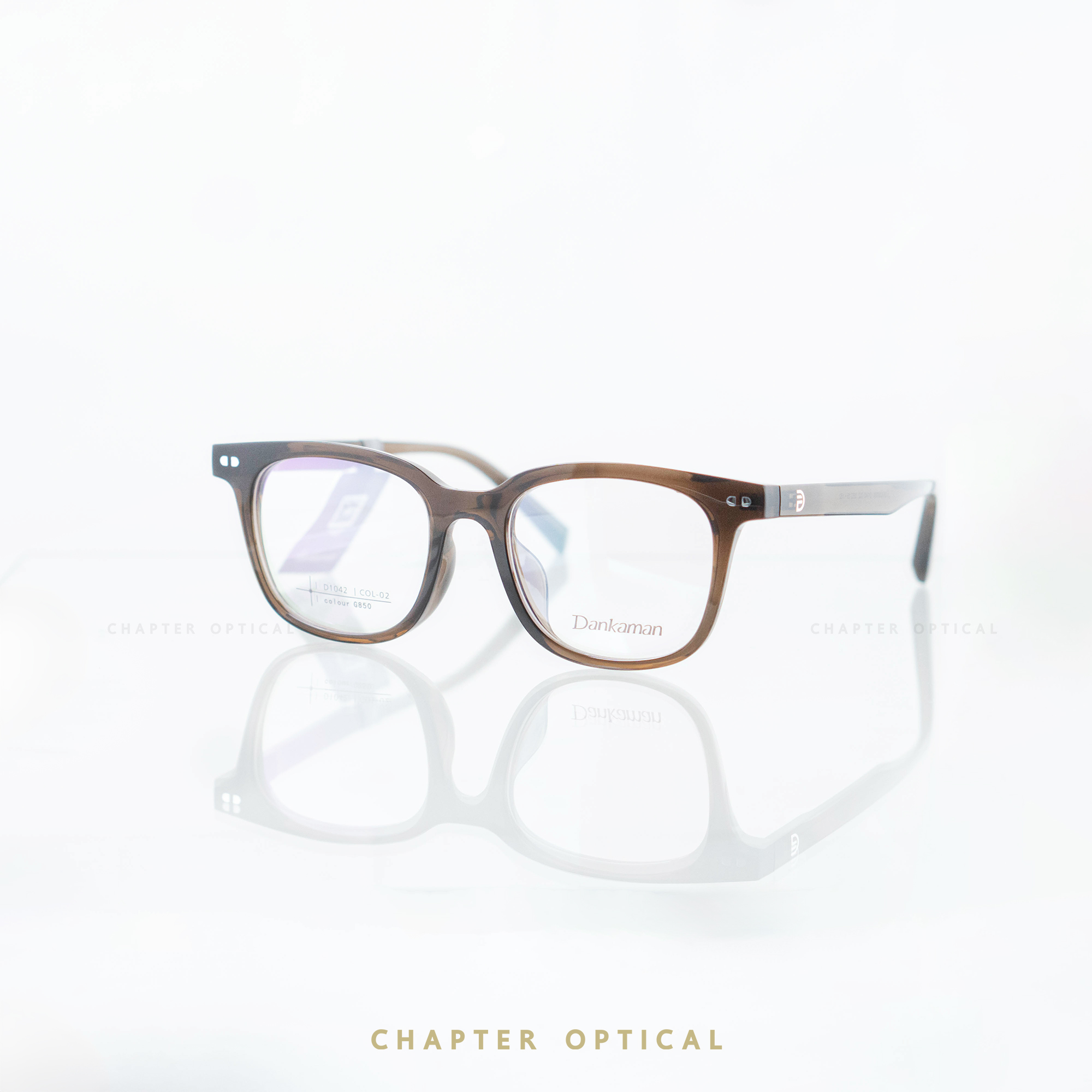 กรอบแว่นDankaman รุ่น D1042-C02 (VINTAGE แต่เบา ด้วยวัสดุ TR90)