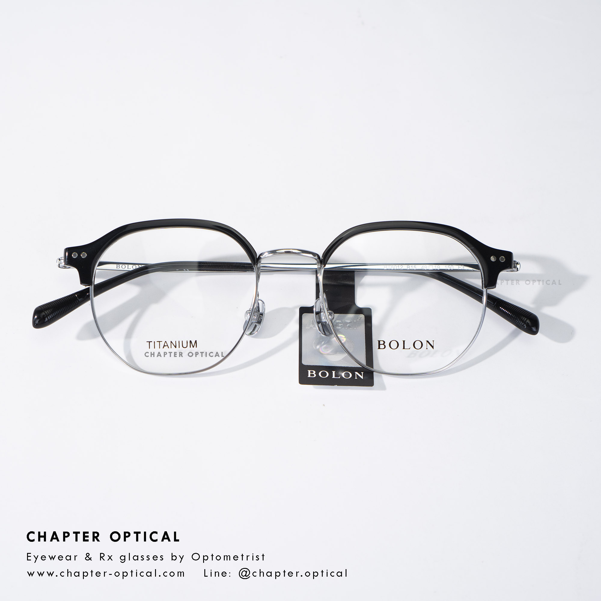 กรอบแว่น BOLON(โบลอน) รุ่น Nowra สีดำ ไทเทเนี่ยม