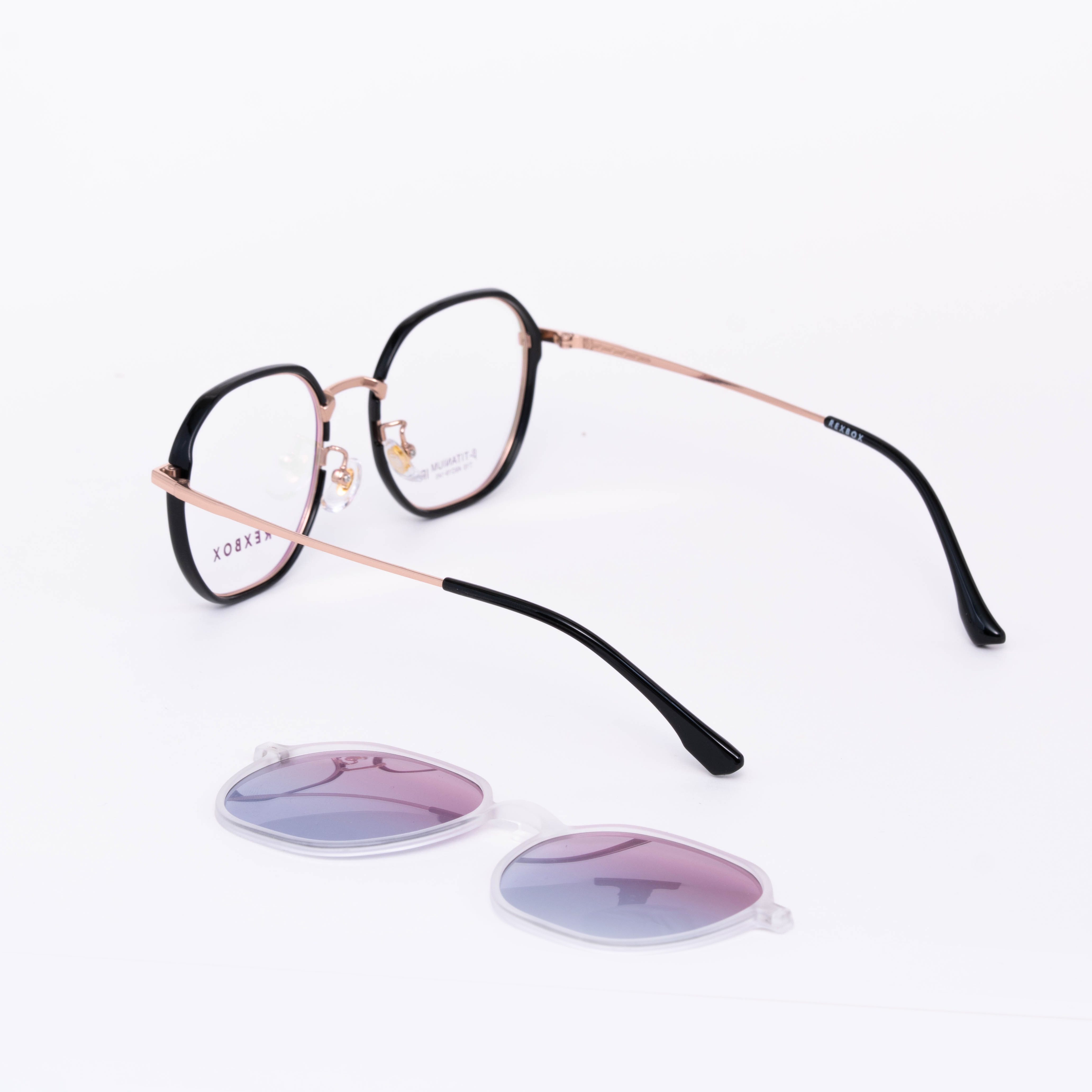 REXBOX รุ่น B-TITANIUM ไทเทเนียม น้ำหนักเบา ยืดหยุ่น พร้อมคลิปออน Polarized (T10-C2)