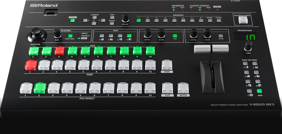 Switcher Roland รุ่น V-800HD MK II MULTI-FORMAT VIDEO