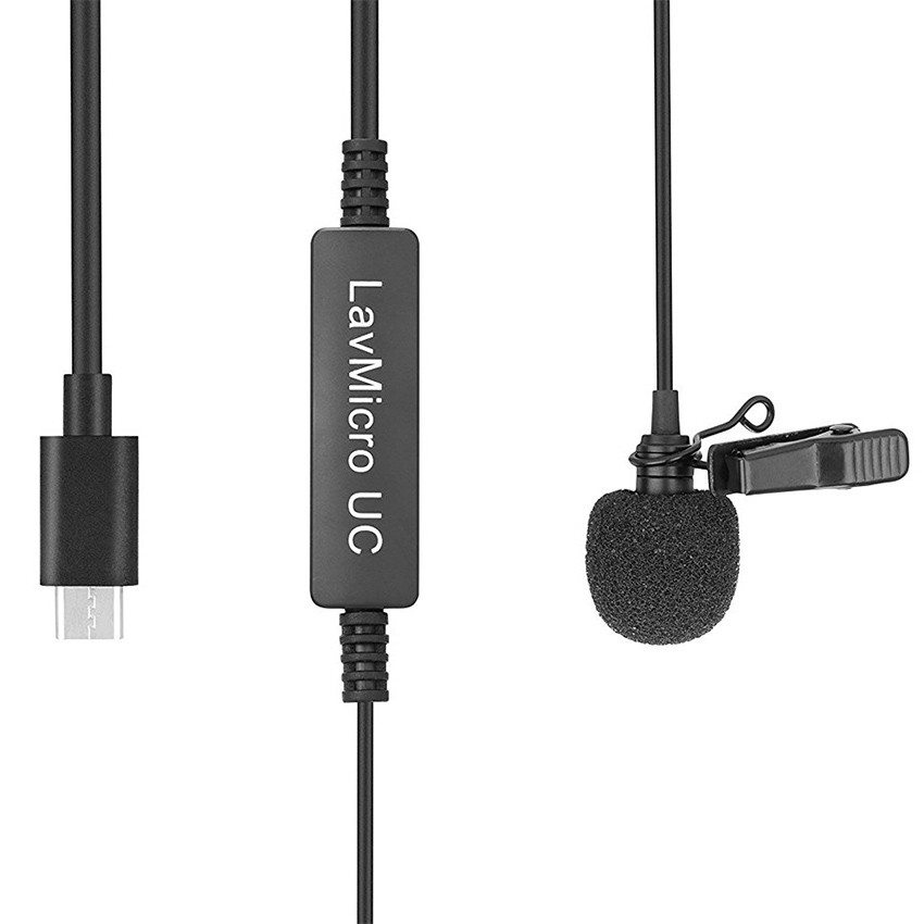 Saramonic LavMicro UC LavMicro-UC Broadcast-Quality Lavalier Omnidirectional Microphone for USB Type-C Devices