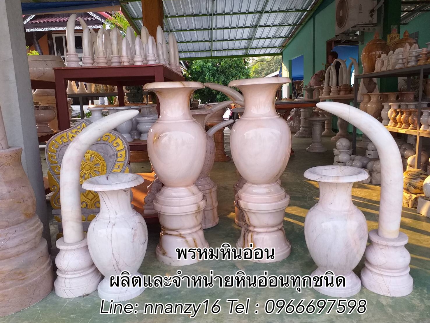 แจกันหินอ่อน60ซม