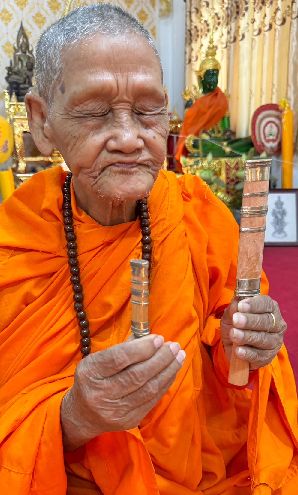 มีดหมอสายฟ้ามหาปราบไตรจักรท้าวเวสสุวรรณโณ รุ่น ๓ ขนาด 5 นิ้ว หลวงปู่จันทร์ วัดซับน้อย จ.เพชรบูรณ์