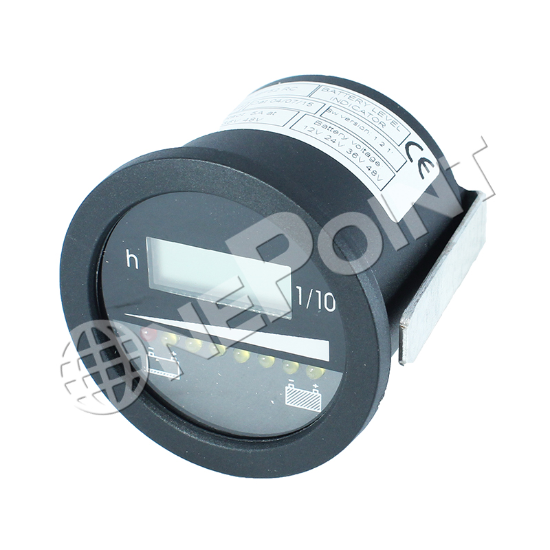 IC34520 Battery Discharge Indicator + lockout + Hourmeter (12-48V)