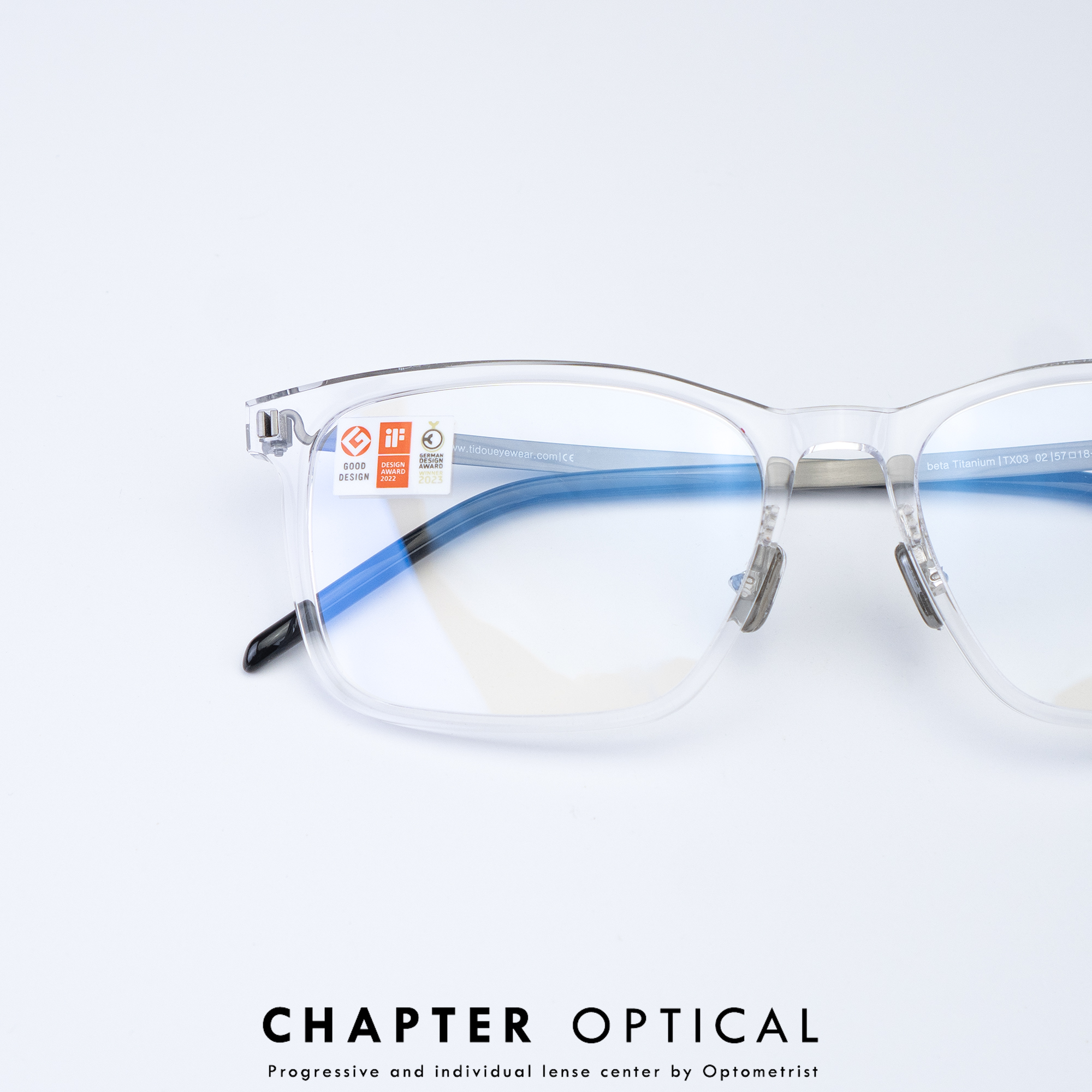 กรอบแว่น TiDOU | รุ่น TX03 รหัสสี 02 ไทเทเนี่ยมญี่ปุ่น แว่นไร้สกู Screwless น้ำหนักเบา