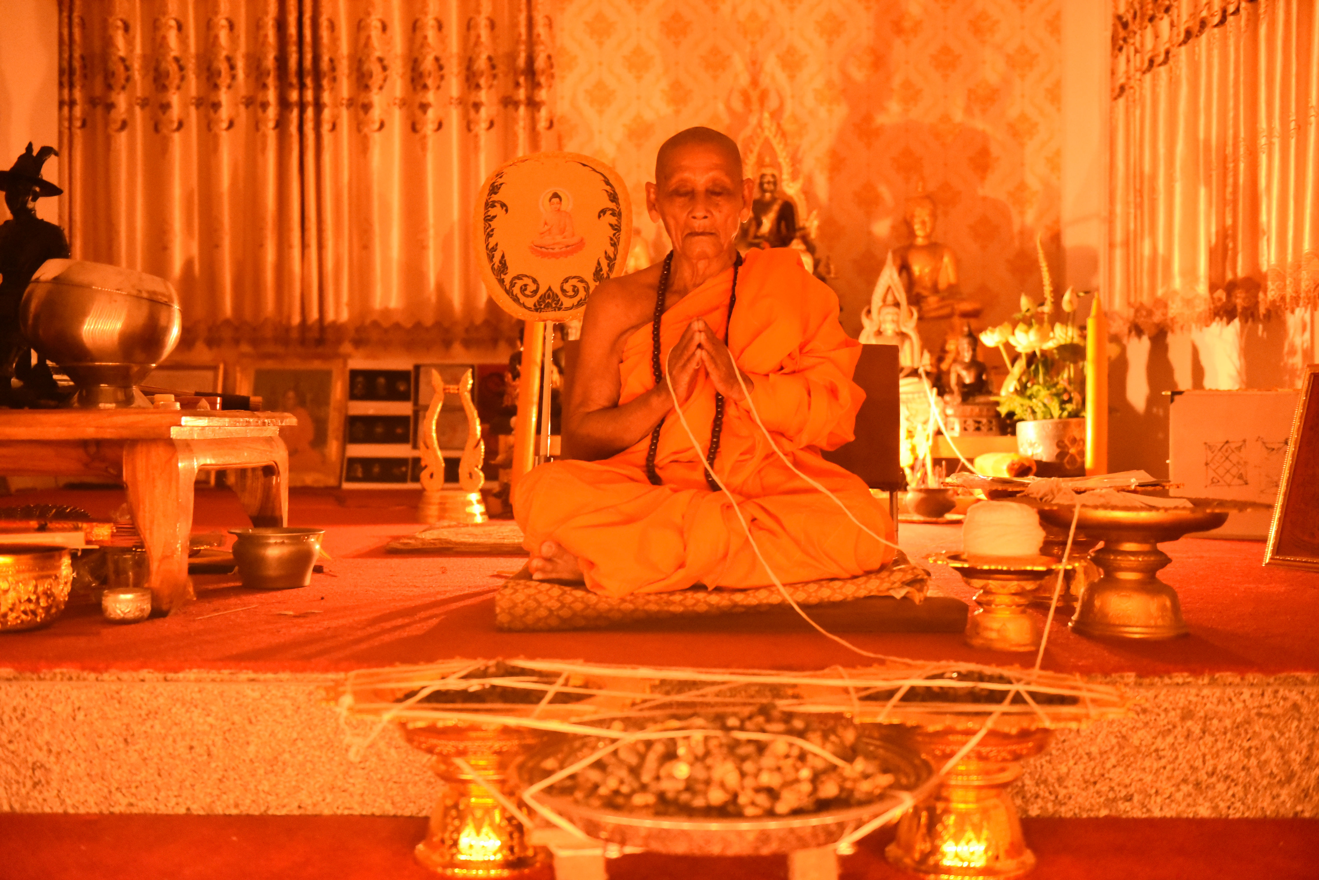 พระนาคปรกโภคทรัพย์ เนื้อเจ้าน้ำเงิน หลวงปู่จันทร์ วัดซับน้อย