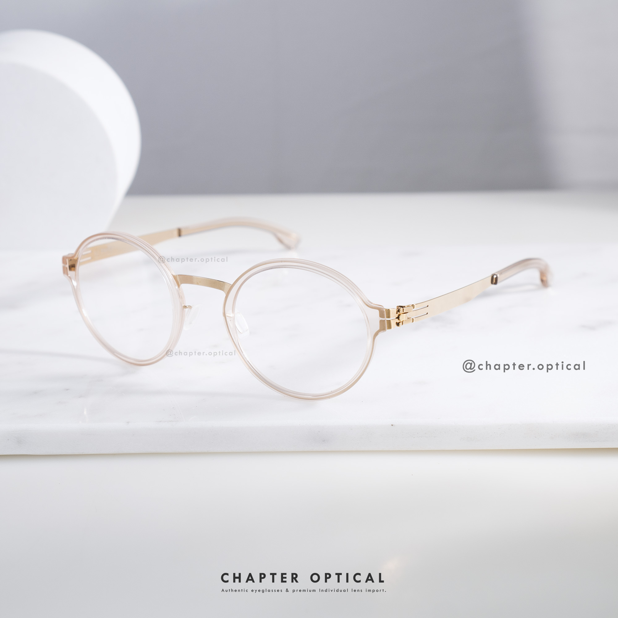 Ic! Berlin | รุ่น Felix L. | สี Ice Tea / Rose Gold