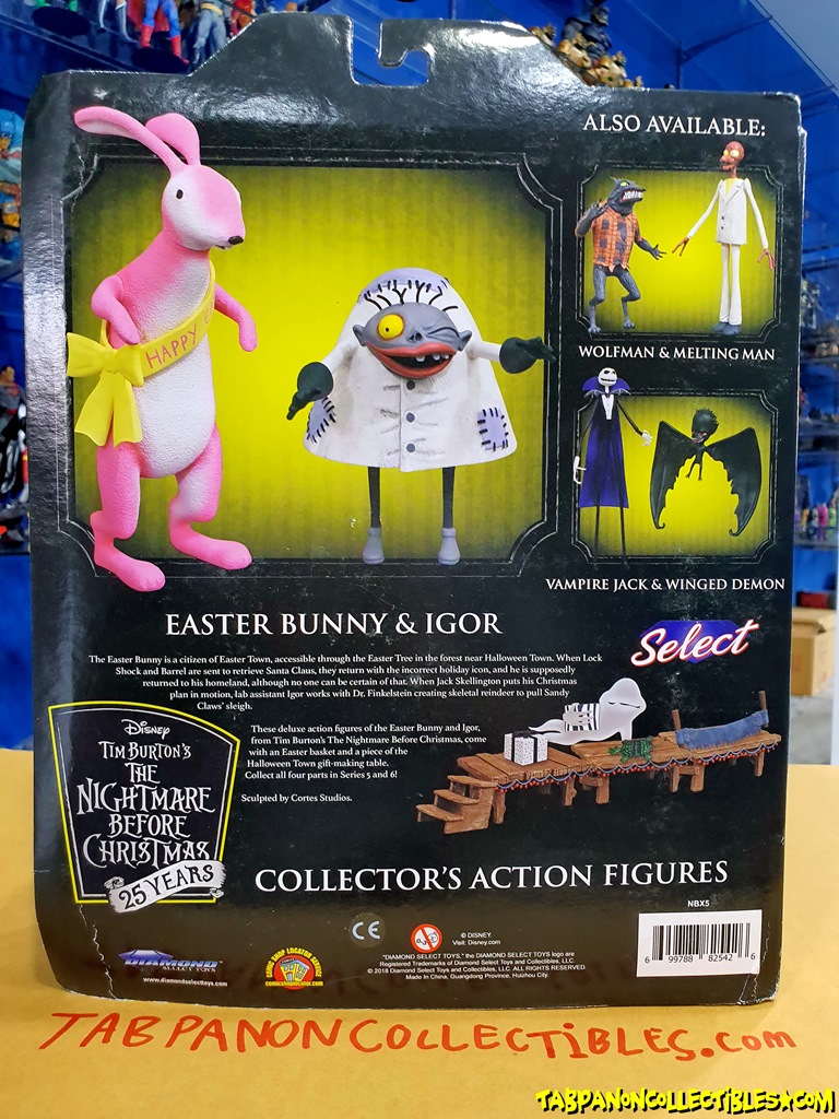 [2019.08] DST Nightmare Before Christmas Select Series 5 Waster Bunny & Igor Action Figures