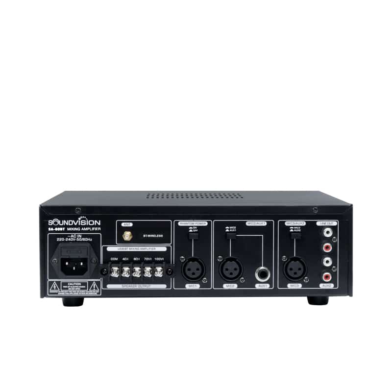 SOUNDVISION SA-60BT มิกเซอร์แอมป์ 60 วัตต์ มีฟังก์ชั่น USB ,BLUETOOTH