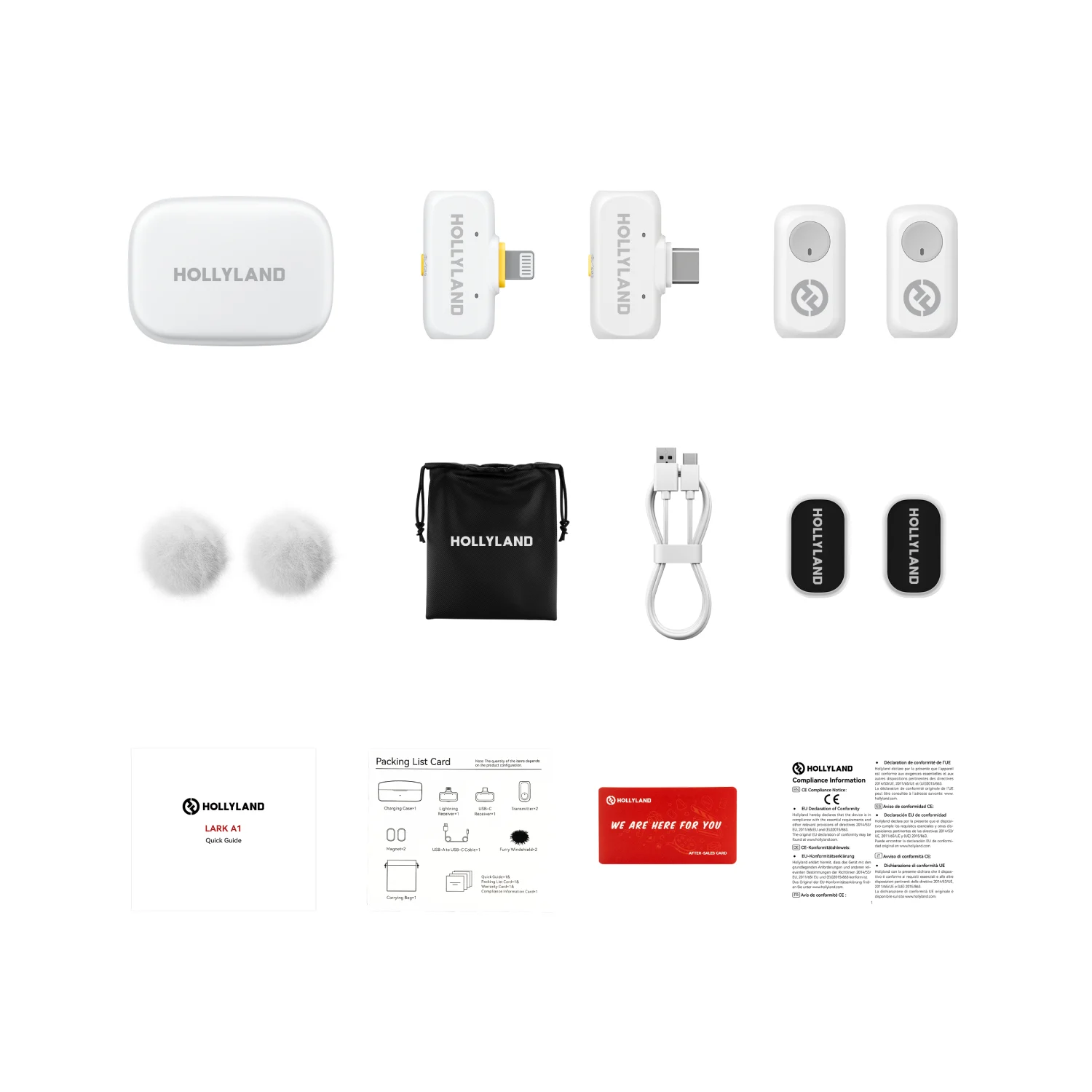Hollyland Lark A1 Combo ไมโครโฟนไร้สาย