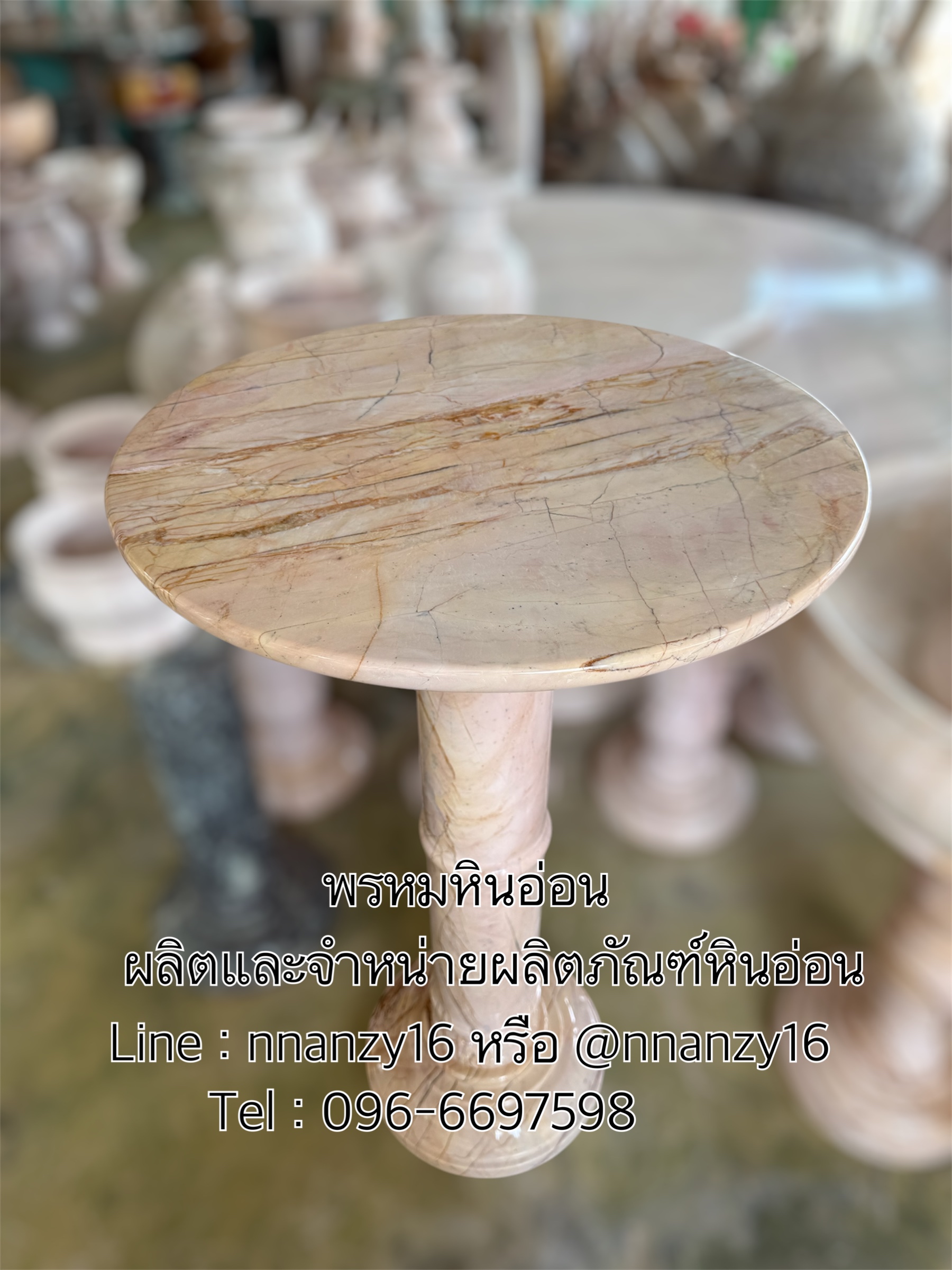 เสาหินอ่อนสูง100ซม หน้า60ซม