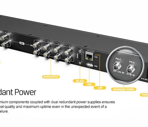 AVMatrix MSS0811 1RU 8×8 3G-SDI Matrix Switcher