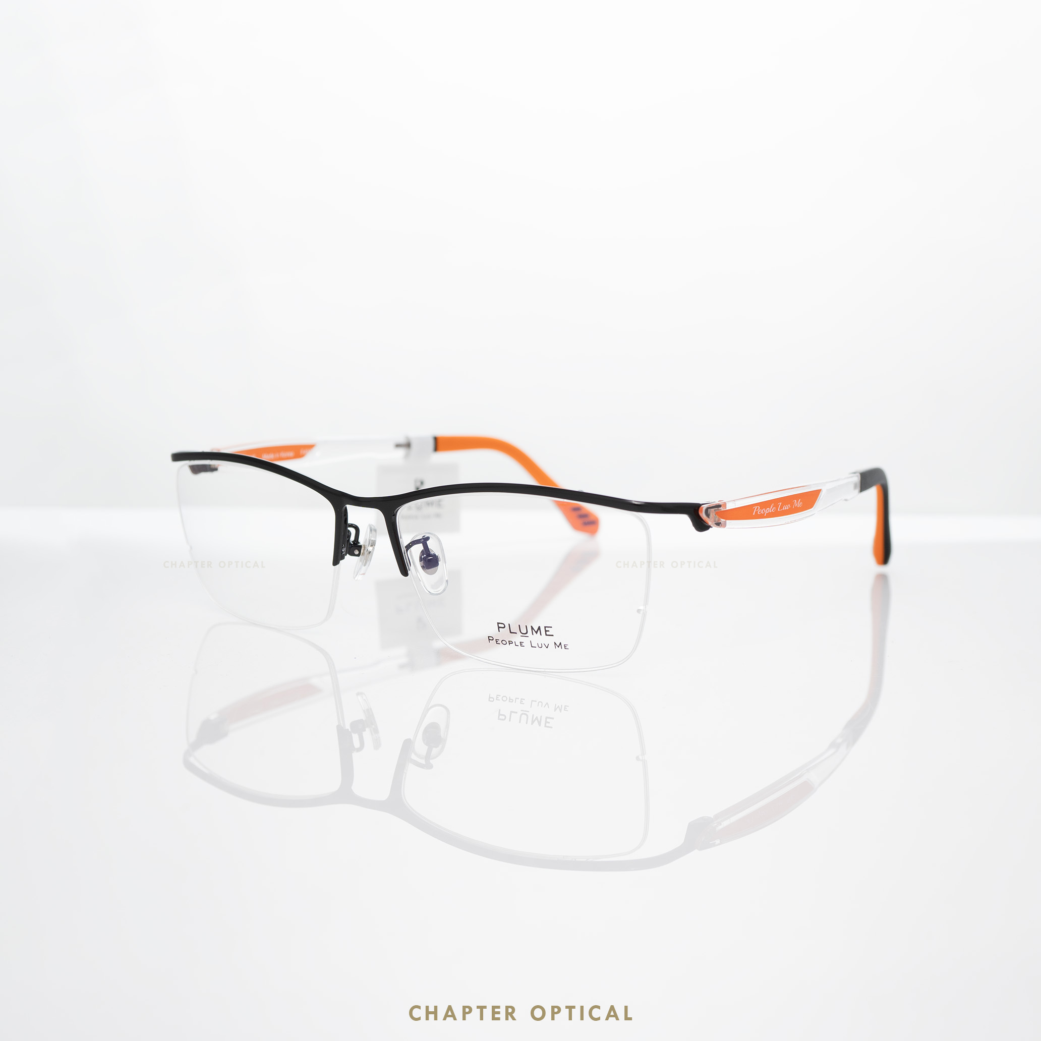 กรอบแว่นตาแบรนด์ PLUME รุ่น P-2974-C2 แบรนด์เกาหลีใต้แท้ สินค้านำเข้า