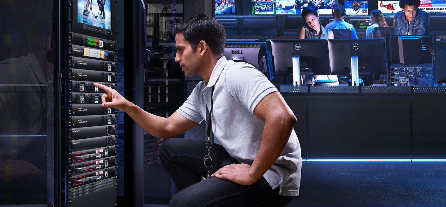 Blackmagic 2110 IP Mini IP to HDMI SFP