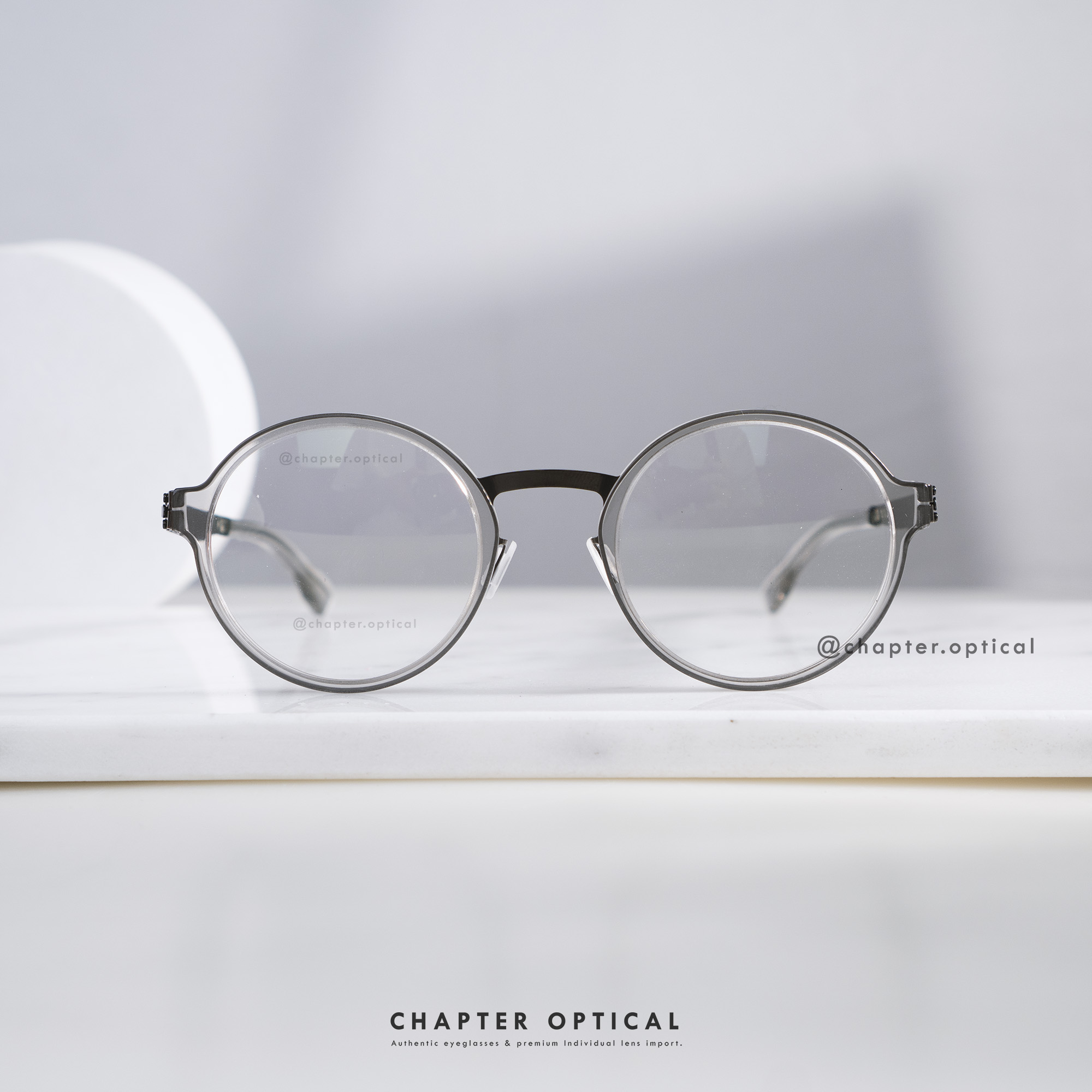 Ic! Berlin | รุ่น Felix L. | สี SkyGrey / GunMetal