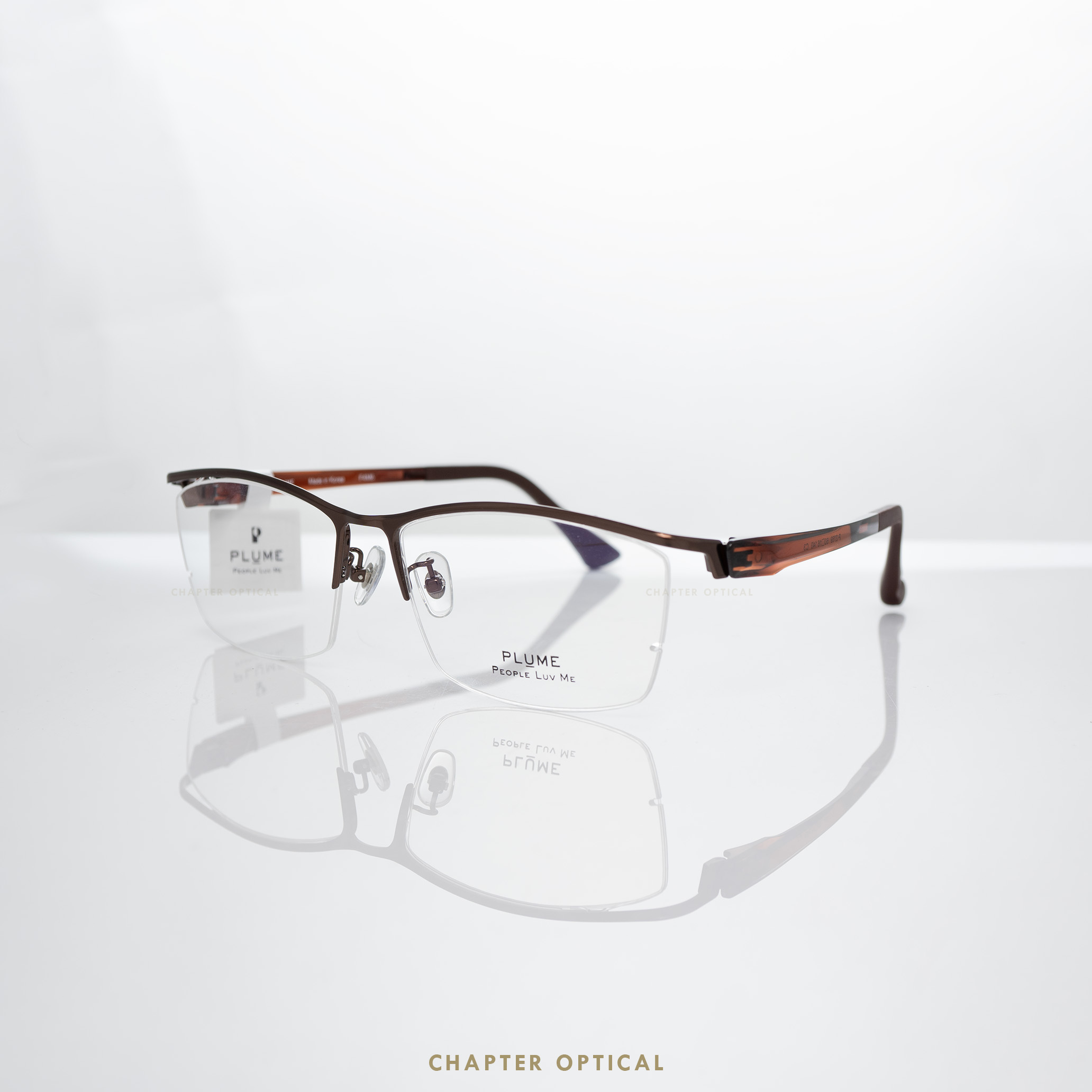 กรอบแว่นตาแบรนด์ PLUME รุ่น P-2769-C3 แบรนด์เกาหลีใต้แท้ สินค้านำเข้า