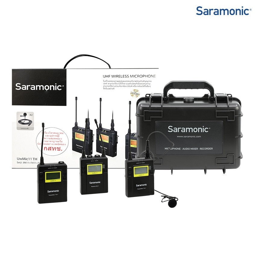 Saramonic UWMIC11 TH SET2 UHF Wireless Microphone Package