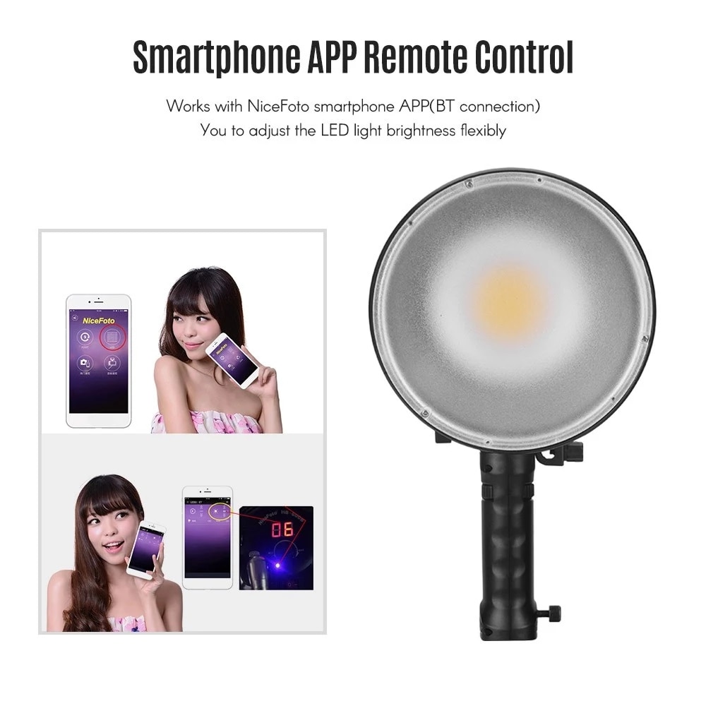 NiceFoto HB-600B Handheld Light ไฟสตูดิโอระดับมืออาชีพ