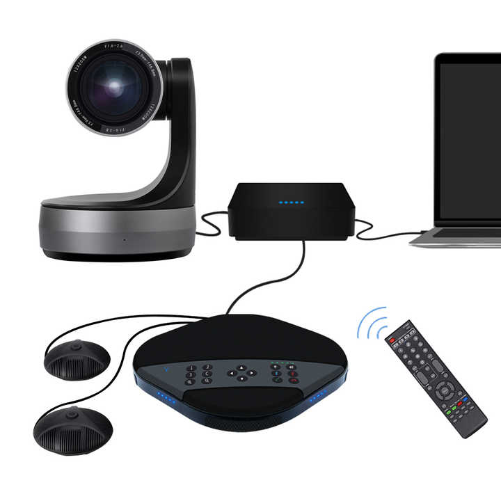 KT-HD3500E group พร้อมกล้อง HD 1080P 12X ZOOM Ptz สำหรับสปีกเกอร์โฟนการประชุมทางวิดีโอสำนักงานและไมโครโฟน