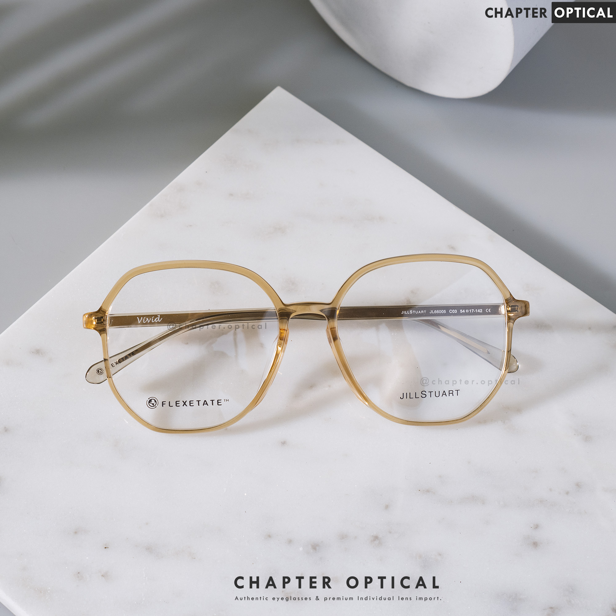 กรอบแว่นตา JILLSTUART รุ่น Vivid (JL66005-C03) Titanium