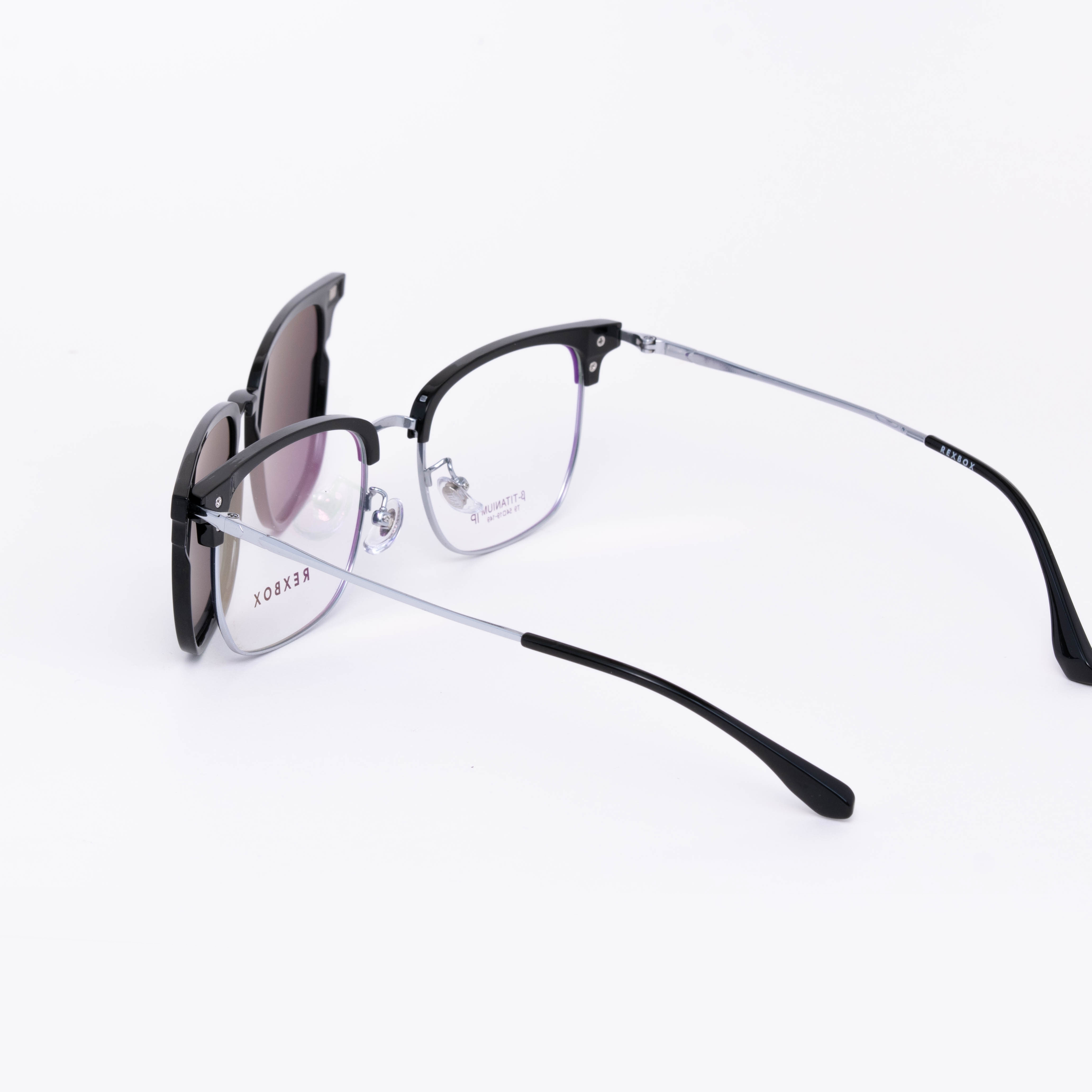 REXBOX รุ่น B-TITANIUM ไทเทเนียม น้ำหนักเบา ยืดหยุ่น พร้อมคลิปออน Polarized (T9-C2)