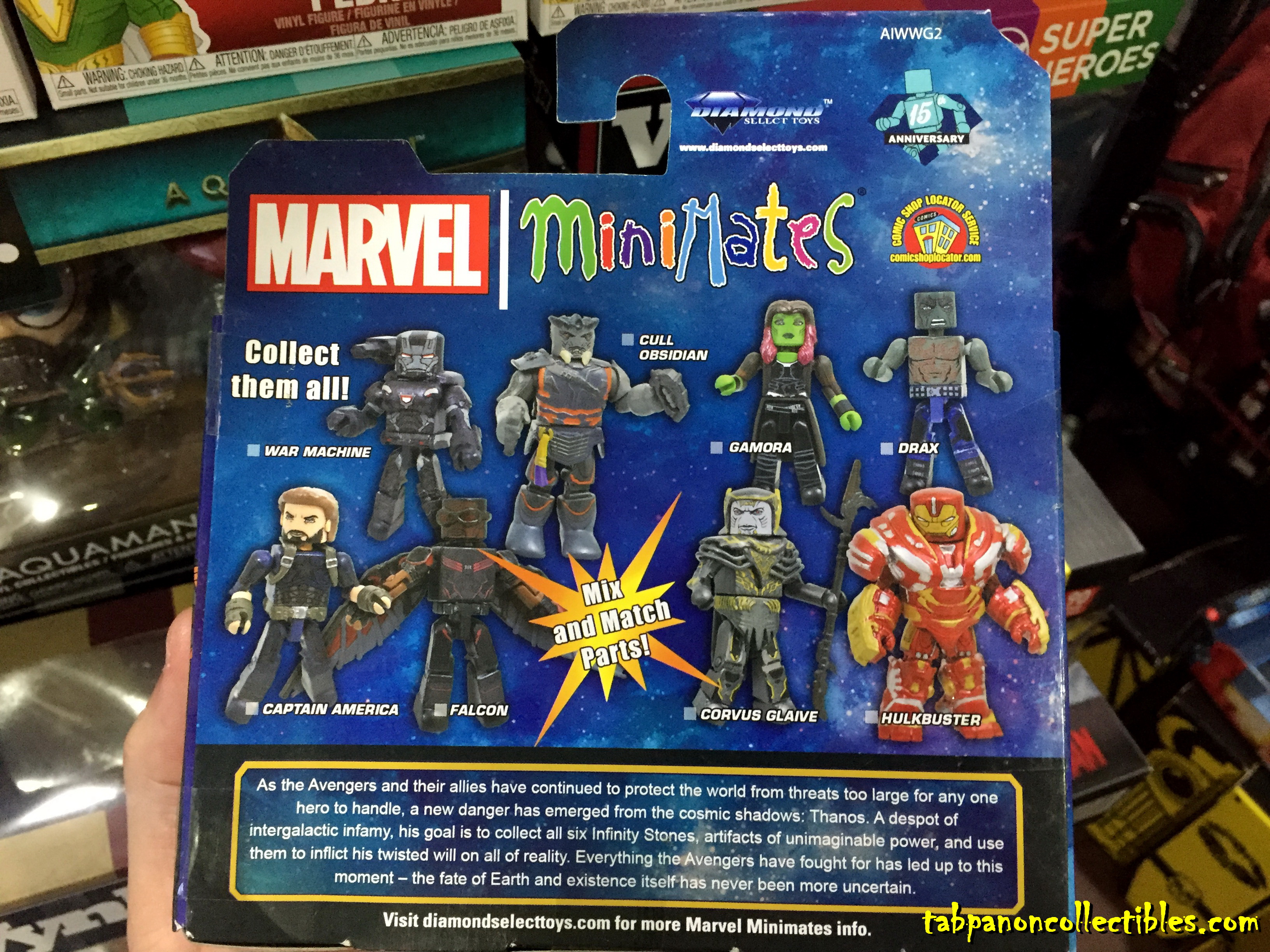 Marvel Minimates Infinity War - War Machine & Cull Obsidian (Walgreens Exclusive)